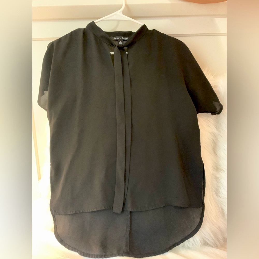 Sweet rain black blouse